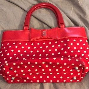 “Vintage” Red & White Polka Dot Purse